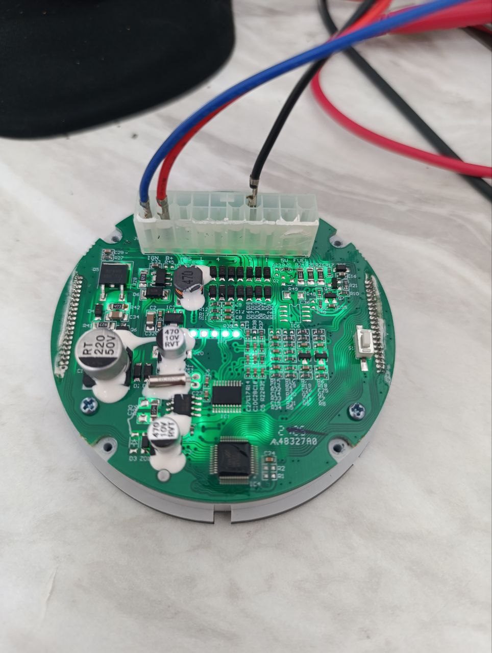 GPX 250 Twin instrument connect on the table for motorcycle keyless start